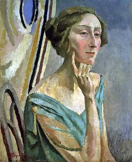  Portrait of Dame Edith Sitwell, painted by Roger Fry in 1915