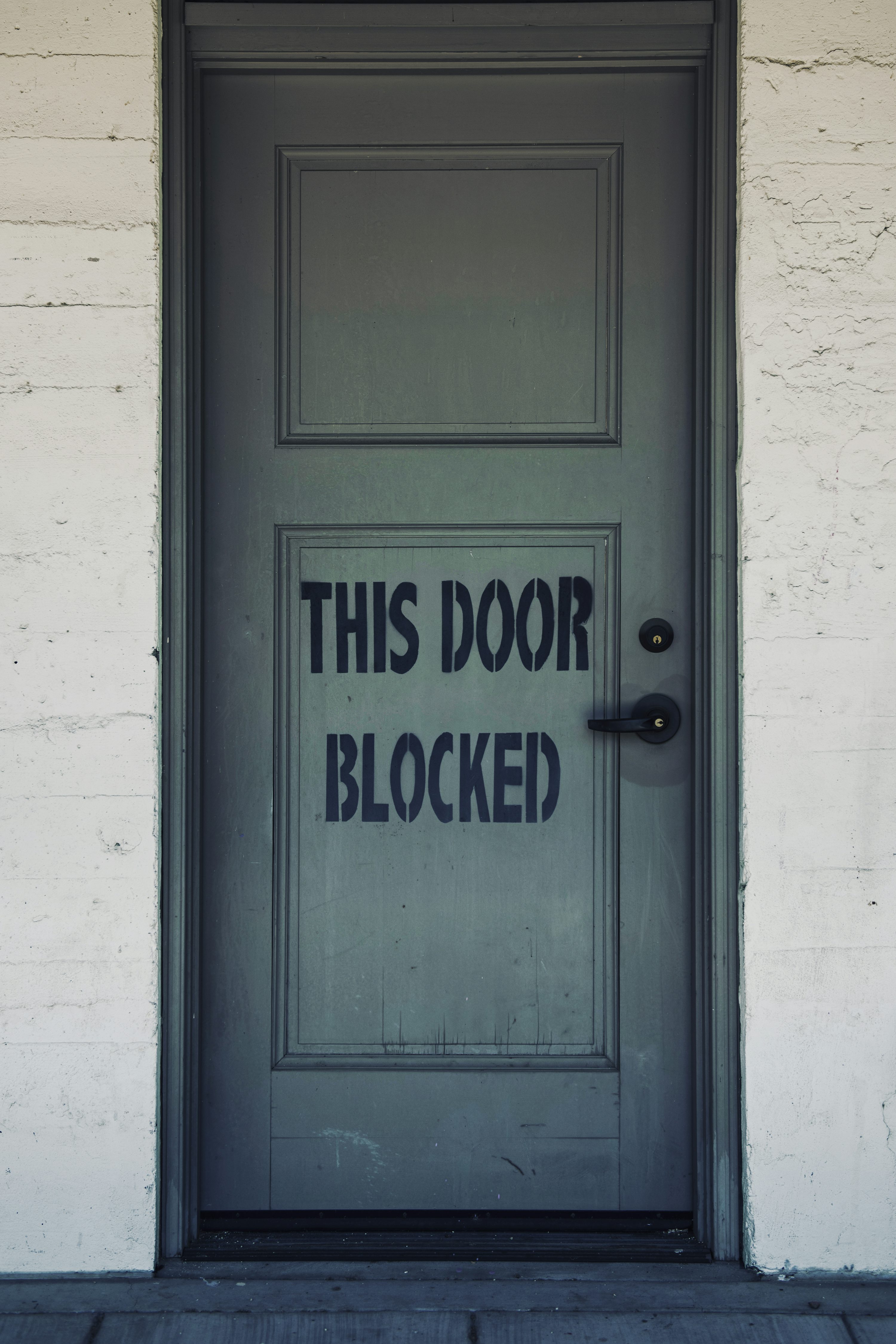 This door blocked