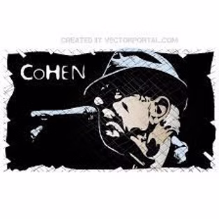 Leonard Cohen vector tribute drawing
