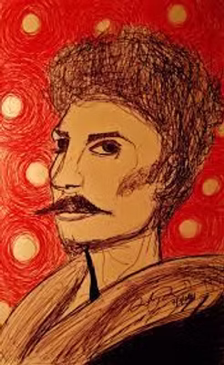 Ezra Pound drawing